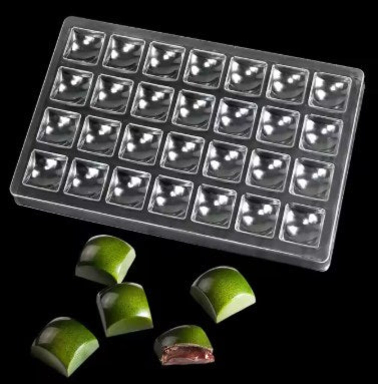 Dome Chocolate Mold – Clear Plastic Mold for Filled Chocolates & Candy